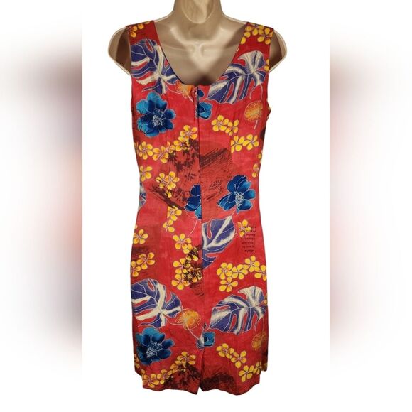 Vintage Y2K JAMS WORLD Marilyn‎ Red Aloha Dress Sleeveless Short XS - Picture 4 of 9